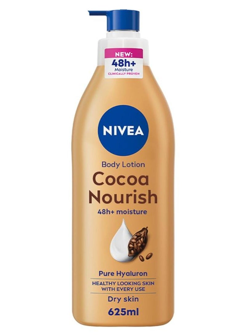 Nivea Body Lotion Cocoa Nourish 48+ Moisture Intensive Care 625ml,Pack of 3 - Image 2